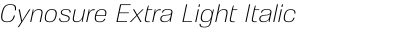 Cynosure Extra Light Italic